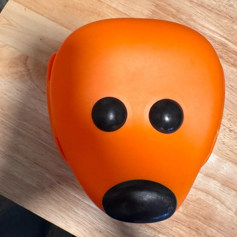 IKEA Orange and Black Dog Storage Tupperware